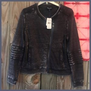 Softest worn-in fitted Zip Sweatshirt by Splendid